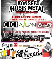 Baliho menarik untuk konser musik